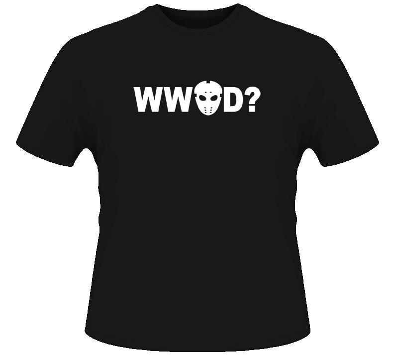 WWJD What Would Jason Do Friday 13th Fear Black T Shirt S