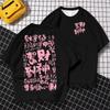 Fashion Men's T-shirt 3D Blessing Text Printed Short Sleeved T-shirt Summer Oversized Casual Tees Street Hip-hop Loose Tops