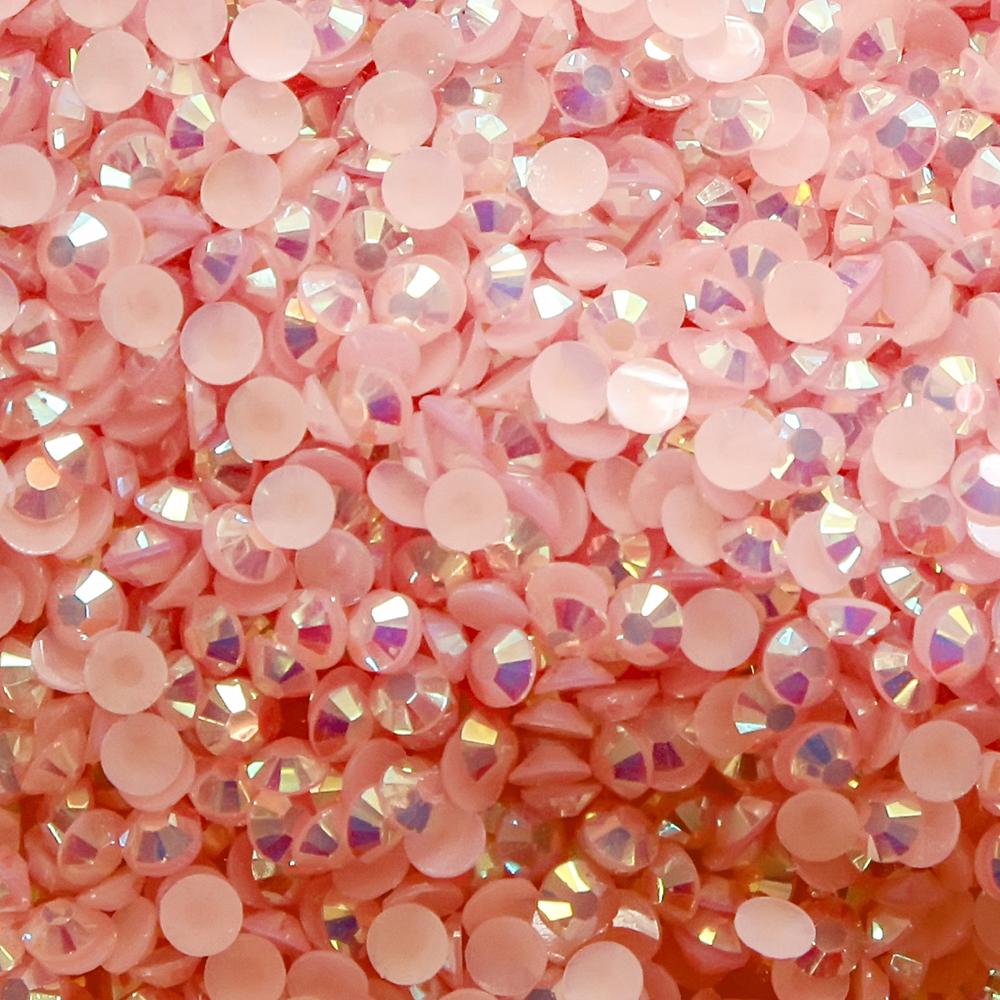 5000pcs 5mm Jelly ab Flatback Resin Rhinestones Small Package Non-hotfix Rhinestonesfor DIY Crafts