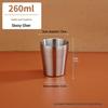 Korean Style Double Layer Insulated 304 Stainless Steel Cup for Water, Tea, Coffee, Beer, and Cold Drinks