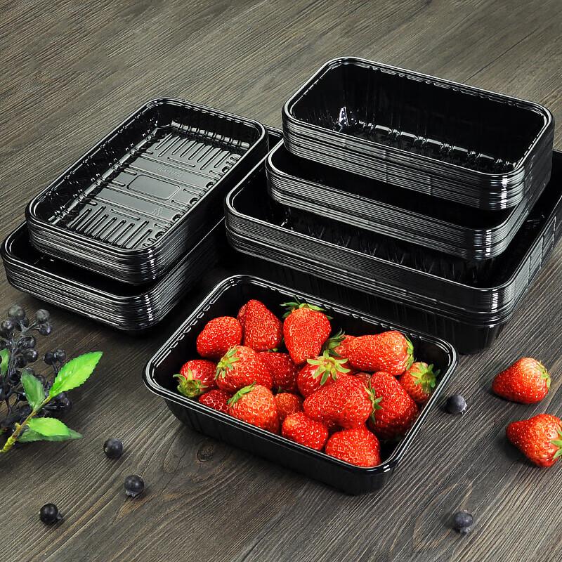 Homeglen Disposable Lidless Octagonal Plastic Fruit Containers