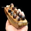 Green Sandalwood Meridian Massage Brush for Full Body Use