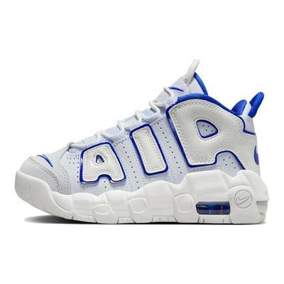 Air More Uptempo PS Bílé Královské Dětské Tenisky Summit-White Football-Grey Racer-Blue FN4858-100