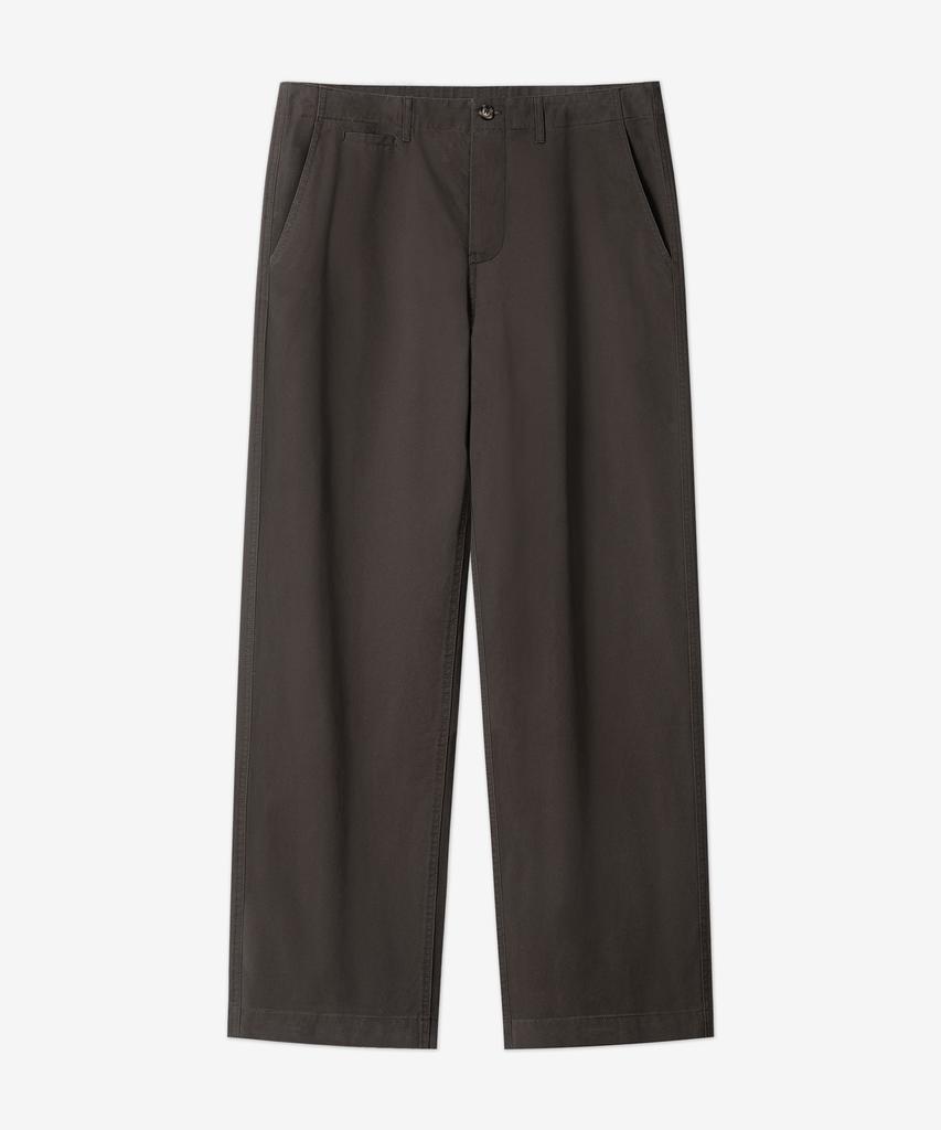 BRENSON Fine Washed Straight Chino Pants (Brown)