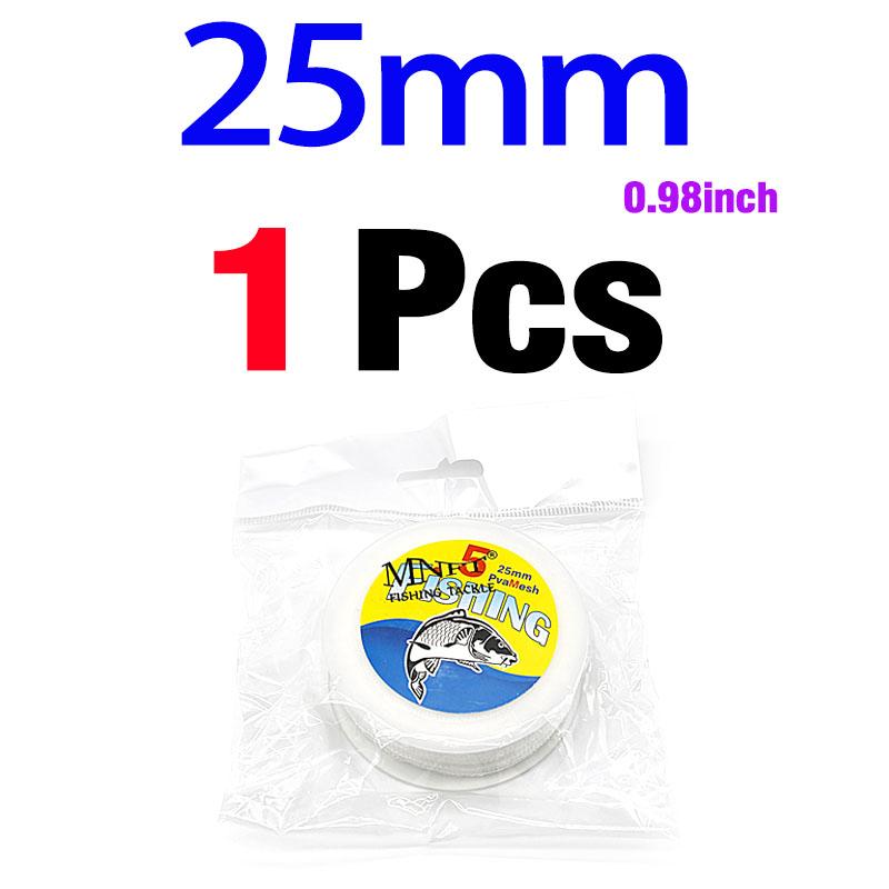 MNFT 1Pcs PVA Mesh Carp Fishing Fast Dissolving No Residue No Smell 25 / 37 /44 MM