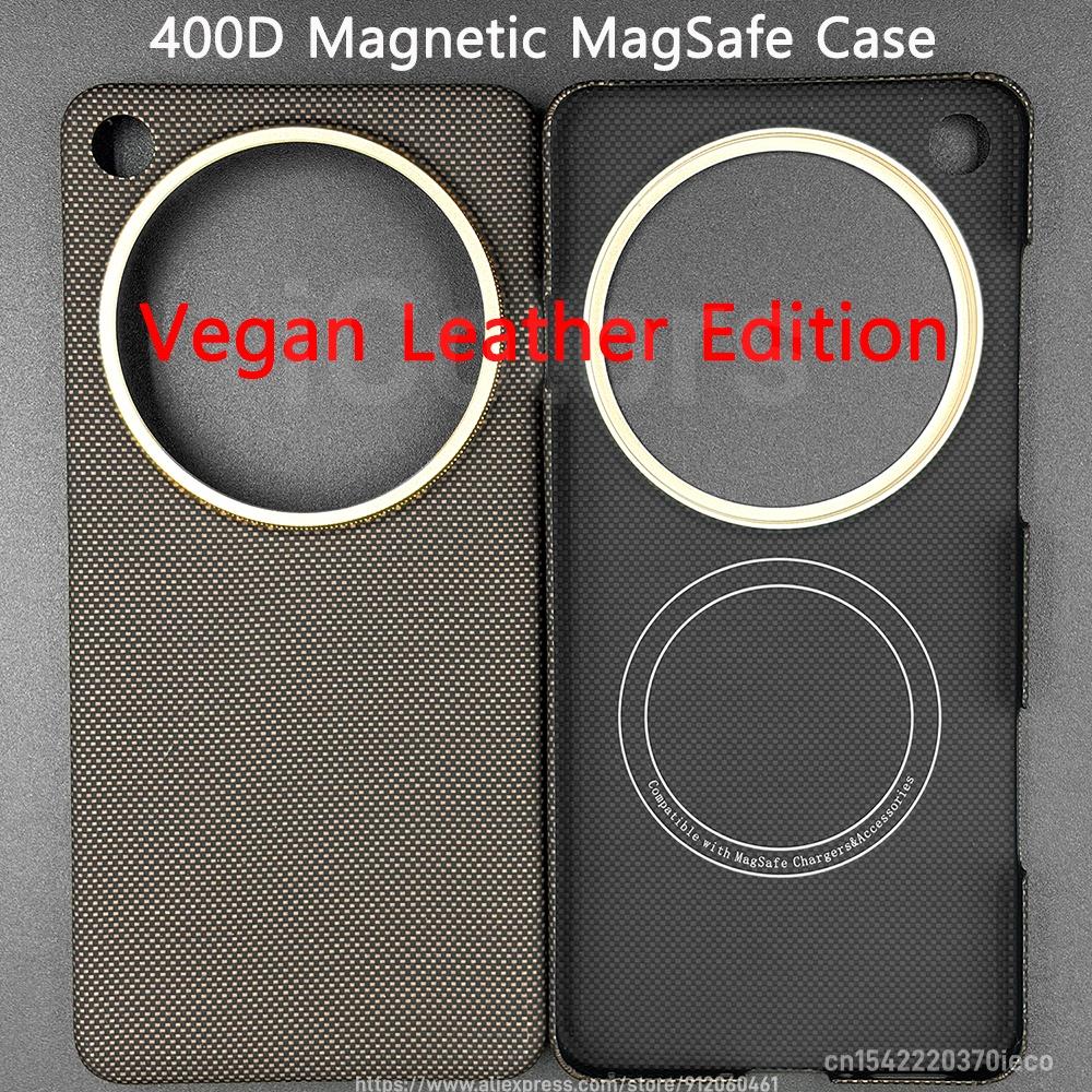 For OPPO Find X9 Ultra Vegan Leather Edition Case Aramid Carbon Fiber Case Magnetic MagSafe Ultra Thin Lightweight Cover