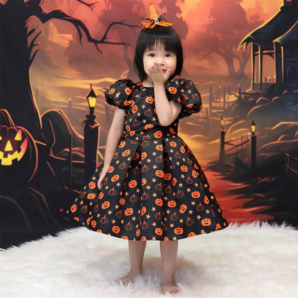 Halloween Dresses Flower Girls Prom Dress Toddler Baptism 1st Birthday Dress Baby Girl Clothes Princess Wedding Party Kids Costume