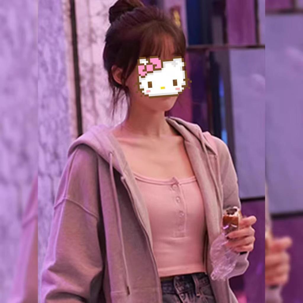 Women's Gray Hooded Cardigan Sweatshirt - Autumn 2026 Korean Style