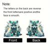 Fox Green Adorable Acrylic Car Hanging Ornament Cartoon Style For Decoration Interior