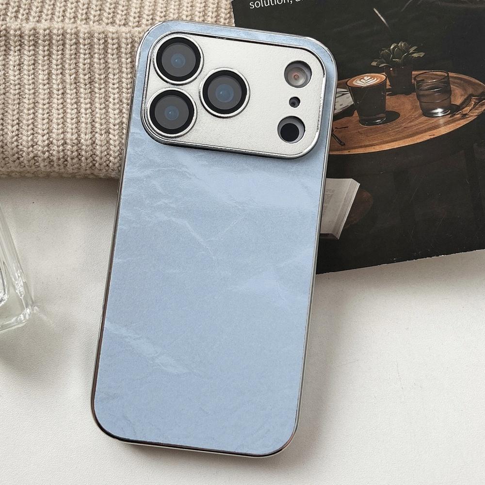 

Aurora Snow Mountain Pattern Case For iPhone 17 Air 16 15 14 13 12 Pro Max 11 17Pro Plating Armor Camera Glass Capa Funda iPhone 15
