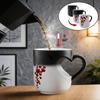 Heart Handle Design Color Changing Cup Ceramic Material Thermochromic Mug  Romantic Occasions