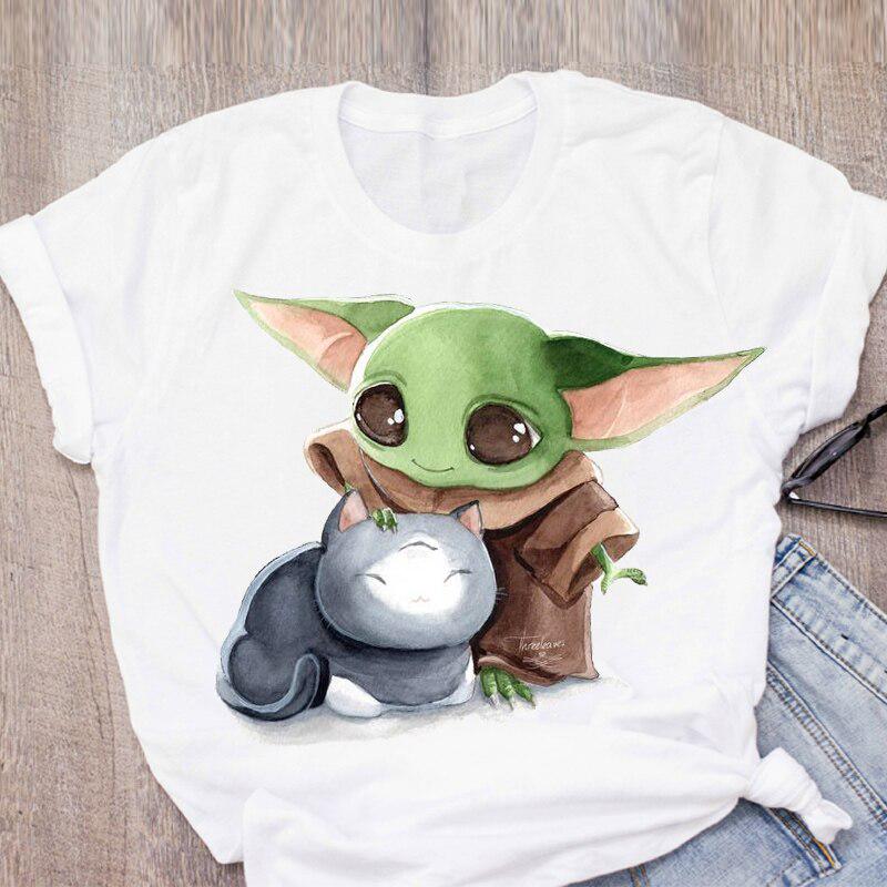 Buy Women Graphic Baby Yoda Star Wars Cartoon Ear Cute Clothes