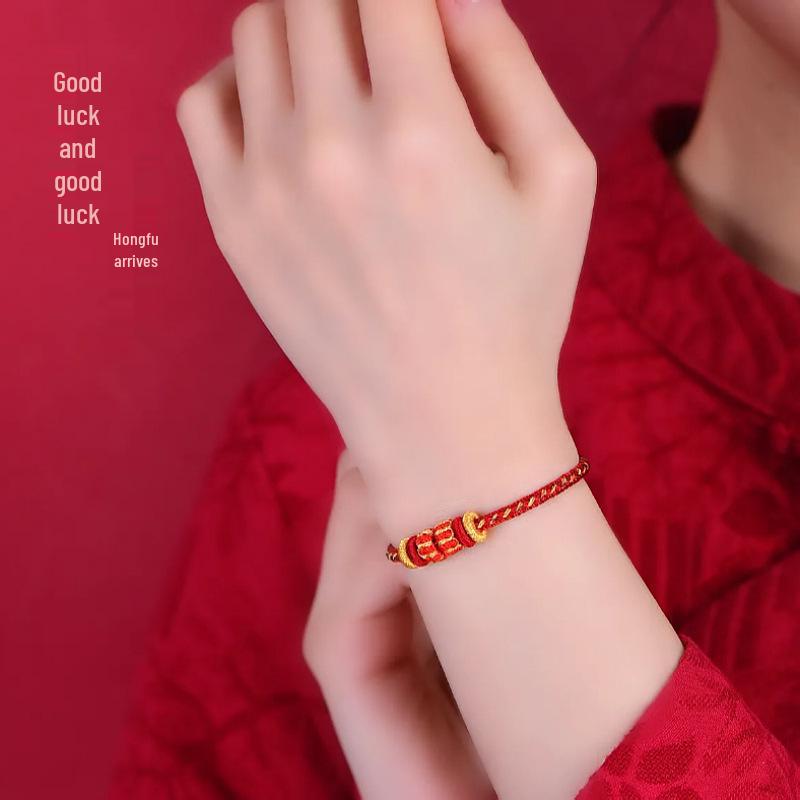 2026 Year of the Horse Tai Sui Red Bracelet: Benming Year Eight Buddhas Red String for Women & Men