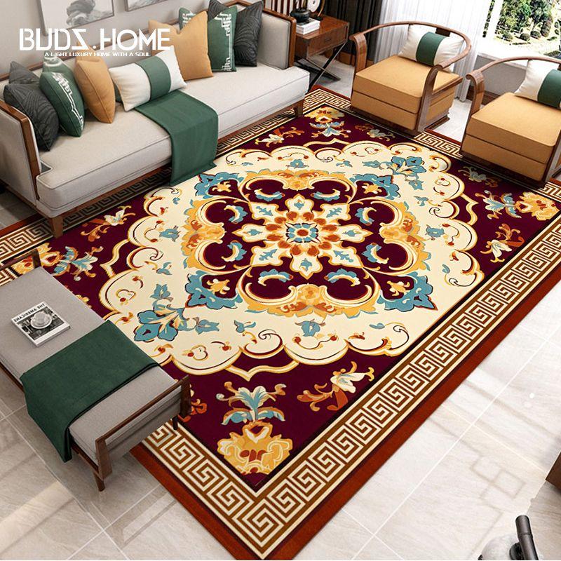 Vintage Living Room Carpet Minimalist Sofa Coffee Table Mat Bedroom Bedside Carpet