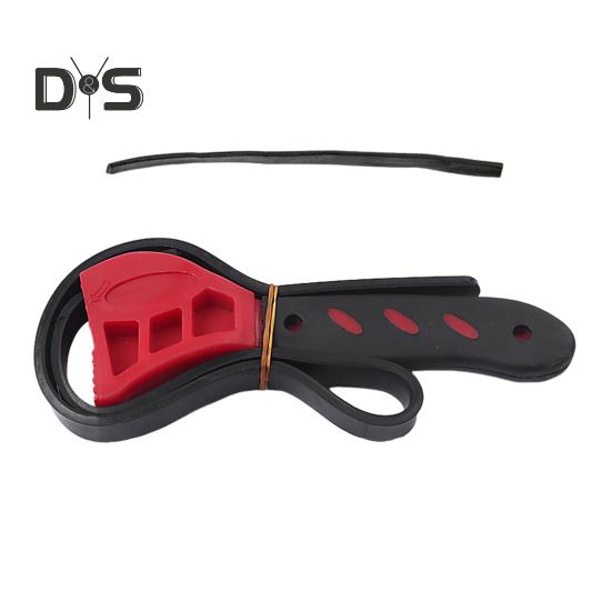 

1/2 шт. Регулируемый ленточный ключ для масляного фильтра, сантехники, крана для раковины, инструмент для труднодоступных мест, эргономичная ручка, многоцелевой ленточный ключ, открывалка для бутылок A