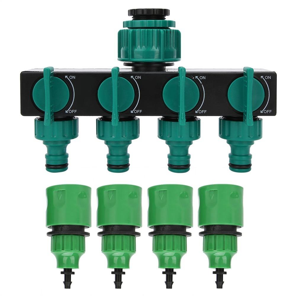 Plastic Garden Hose Splitter Green Water Spigot Splitter Hose Splitter Water Spigot Distribution зелёный