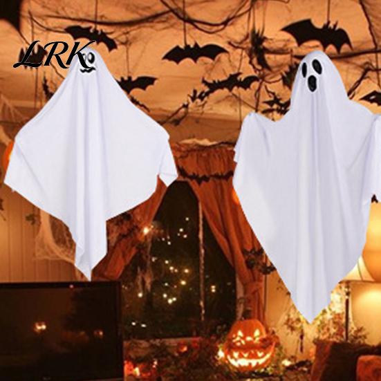 Suspended Ghost Decor Indoor Halloween Hanging Outdoor Decoration, Cute Flying White for Courtyard Front Yard, Porch, Patio, Lawn, Garden, Tree, Party