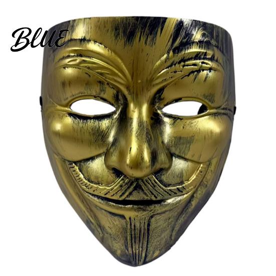 Realistic Scary Props Full Face Halloween Masque for Men Women Metallic Color Thin Cosplay Masquerade Costume Prop Cosplay Party