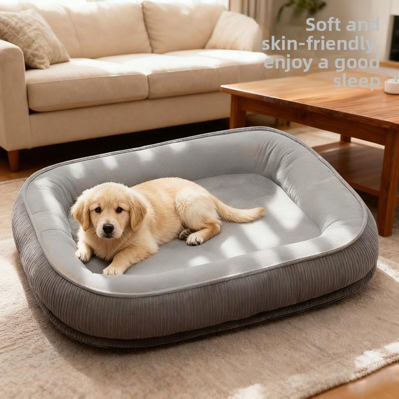 Pet Dog Bed Large Removable Washable Plush For Indoor Use