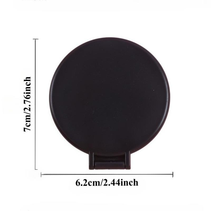 50pcs Mini Foldable Round Makeup Mirror - Portable Compact Travel Mirror for Women, Polished Glass Surface,Floor Mount