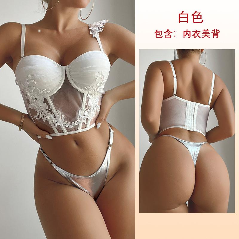 Multi-Style Kant Gaas Lingerie Set Bh Nachtjapon Combinatie Dames Nachtkleding Veelzijdige Verleidelijke Lingerie Collectie met Diverse Stijl Opties