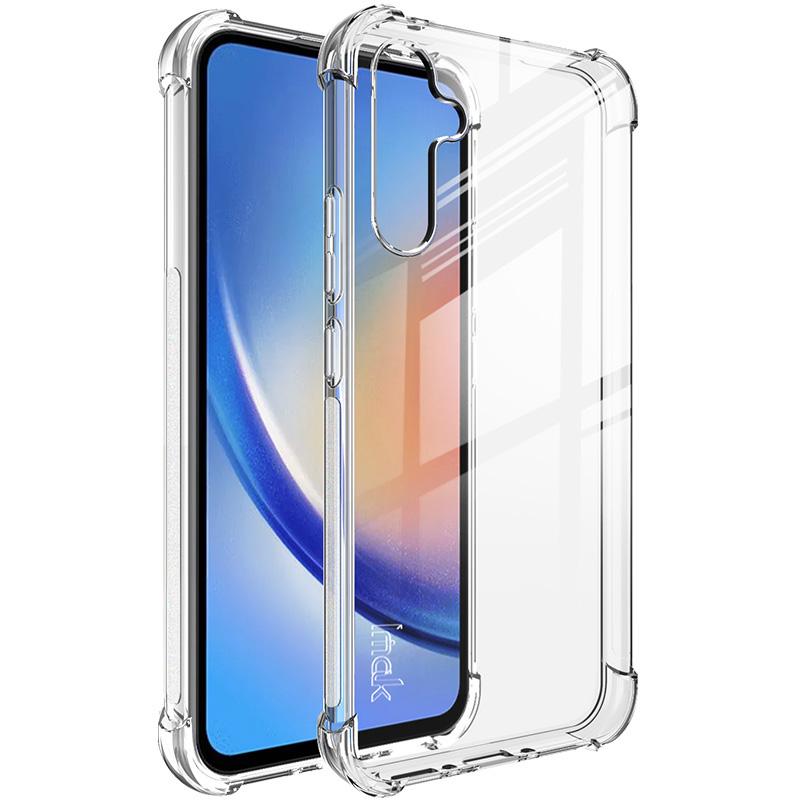 IMAK For Samsung Galaxy A34 5G TPU Phone Back Case Clear Anti-fall Airbag Cover
