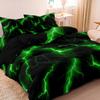 Lightning Crack Texture 3D Bedding Set Glowing Thunder Print Duvet Cover Pillowcase Bedroom Decor Gift