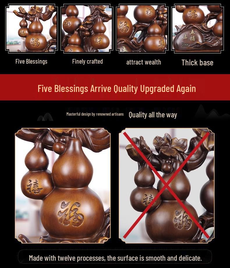 Chiński Styl Przyciągający Bogactwo Ornament Pixiu Tykwa do Gabloty na Wino do Salonu lub Biura