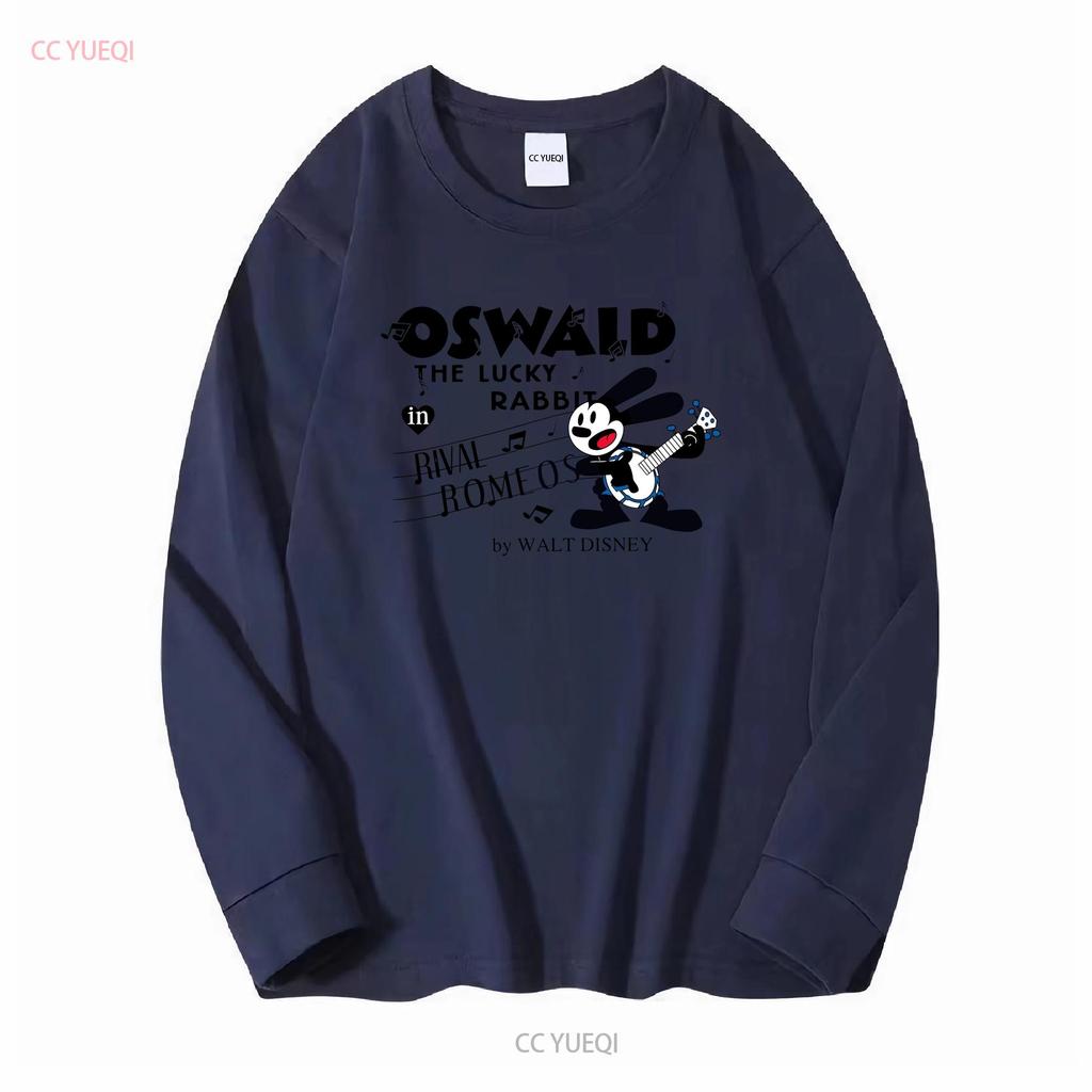 Oswald der Glückshase T-Shirt Sweat Vintage Gewaschen Weich Dehnbar Vielseitig Bequem Unisex Atmungsaktiv Designerkleidung