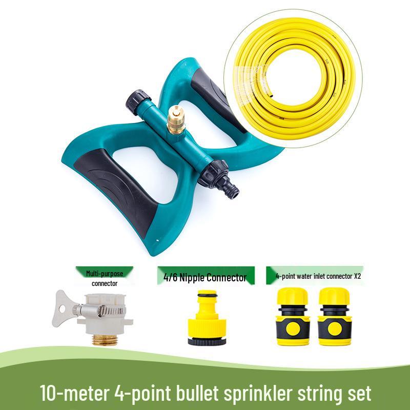 360° Rotating Garden Sprinkler for Lawn, Flower Watering, and Roof Cooling