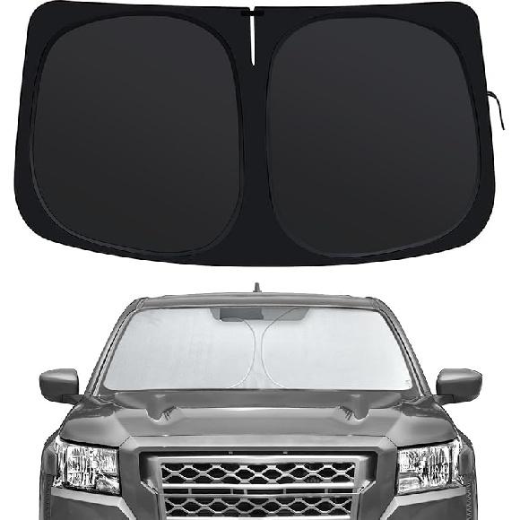 Windshield Sun Shade Compatible With Hyundai Sonata -2025, Front Window Shades Fit For Sonata, Foldable Car Sun Shield With Steering Wheel Sunshade