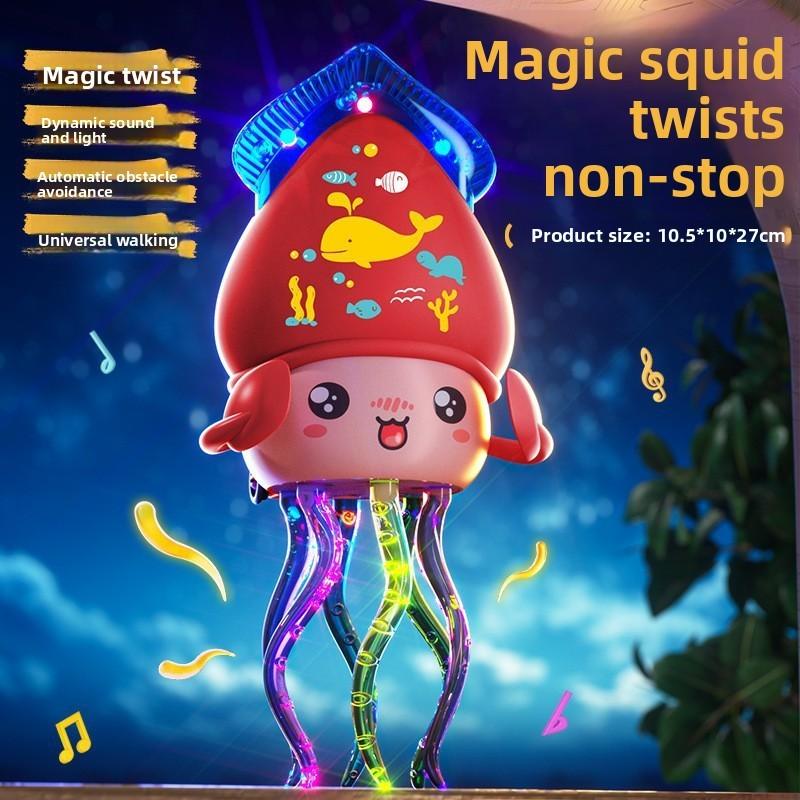 Dancing Squid Toy With Light Sound Music For Kids Learning And Play