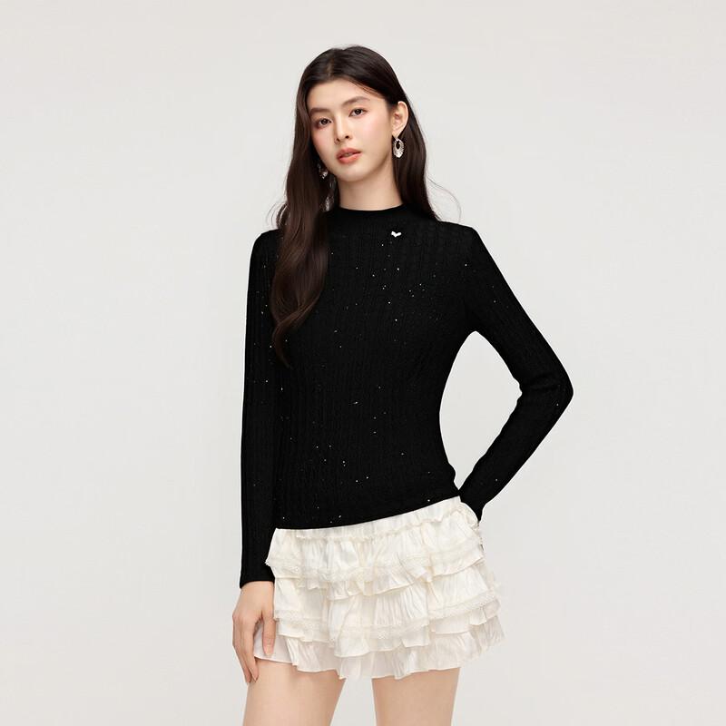 FivePlus Sequin Slim-Fit Knit Sweater