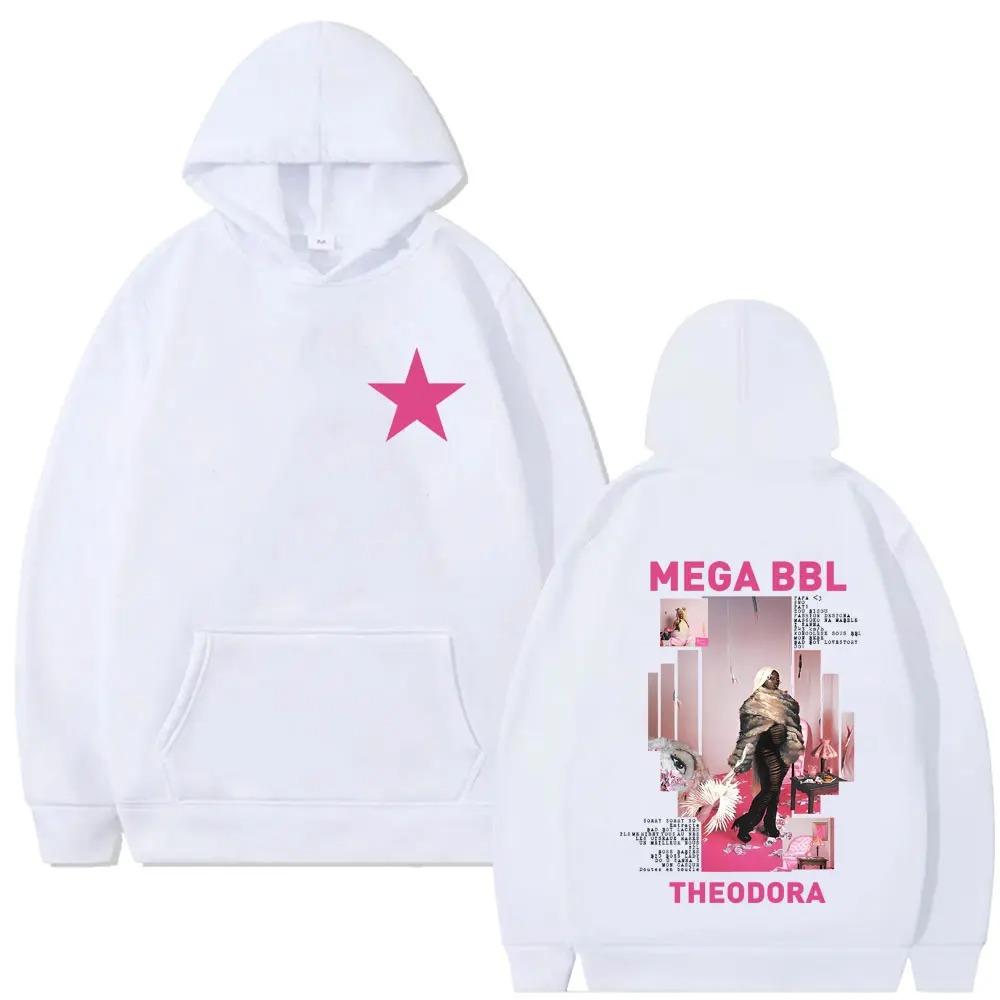 Rapper Theodora Mega Bbl Album Grafische Hoodie Unisex Hip Hop Mode Pop Trendy Oversized Casual Vintage Hoodies Herfst