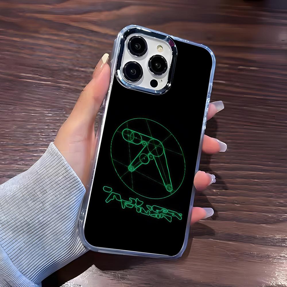 

A-Aphex T-Twin S-Symbol Logo Phone Case For IPhone 17 Pro Max 16 15 14 Pro Max IPhone 13 Pro Max 11 Plus Transparent Cover iPhone 12