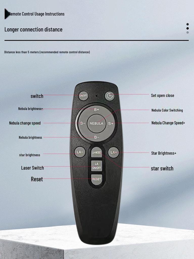 Starry Sky Astronaut Projector Lamp - Night Light & Laser Desk Lamp