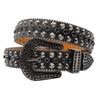 Unisex Leather Rhinestone Rivet Belt - Trendy Punk Fashion Accessory