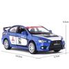 Modellino Auto Metallo Lega 1/32 Mitsubishi Lancer Evolution GT3 Diecasts Giocattoli Veicoli Modello Suono Luci Giocattoli Auto per Regali Bambini