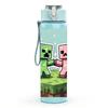 1PC Minecraft Cartoon Character 750ml Color Plastic Sports Water Bottle Leakproof Flip Straw Lid Suitable for Sports Office Home Use