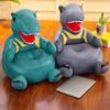 Kindersofa-Sitz, weicher Stoffbezug, abnehmbar und waschbar, Cartoon-Dinosaurier-Tier-Sofa-Plüsch-Stuhl-Schutzhülle