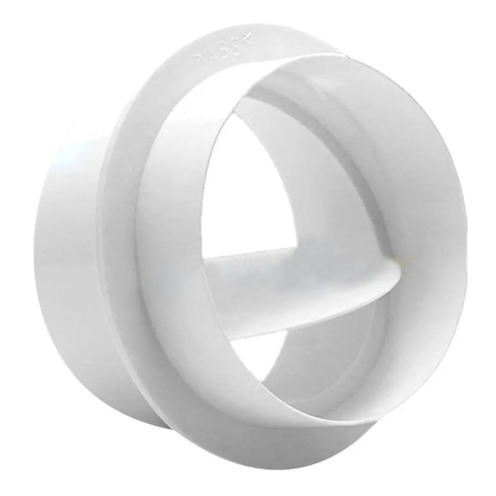 80-150mm PVC Round Pipe Draft Blocker Backdraft Damper One Way Ventilation Fan Air Duct Check Valve Kitchen Ventilation Grill