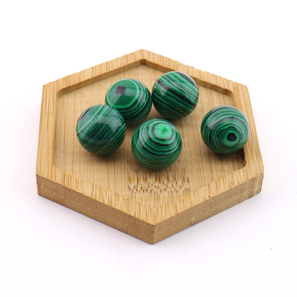 16mm Natural Agate Crystal Ball Ornament - Holeless Round Semi-Precious Stone for DIY Jewelry (BJ12)