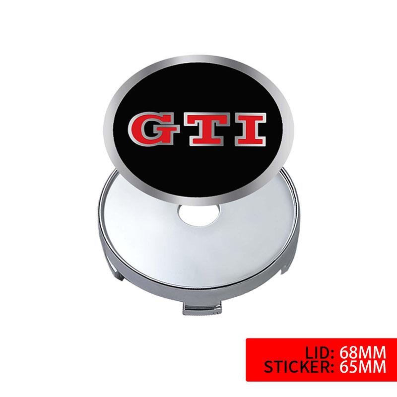 XYZ1 4Pcs 60/63/68MM Car Wheel Center Hub Caps Logo Cover for Volkswagen VW Rline Golf7 8 Passat Variant GTI Motion Caddy Arteon Polo