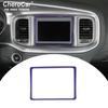 Armaturenbrett Navigation GPS Bildschirmabdeckung Zierrahmen Für Dodge Charger 2015+ Lila