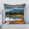 Cushion Cover x Forests and Lakes Fall Decoration Decorative Pillowcase for Pillow Lounge Chairs Duplex Printing Short Plush