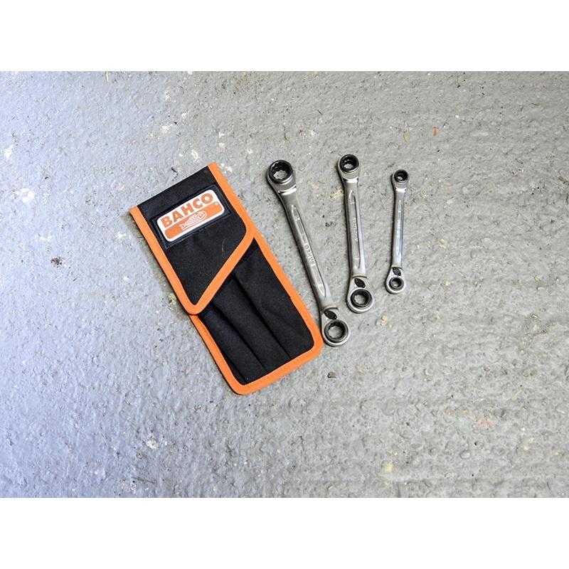 Bahco S4rm Series Reversible Ratchet Spanner Set