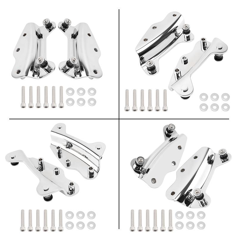 Motorcycle Chrome 4 Point Docking Hardware Kit For Harley Touring Road King Ultra Limited Road Glide Street Glide FLHT 2009-2013