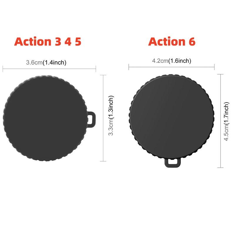 Xiaomi Camera Lens Protective Caps for DJI Osmo Action 3 4 5 Pro 6 Non Slip Silicone Dust-proof Cameras Cover for DJI Action 5Pro