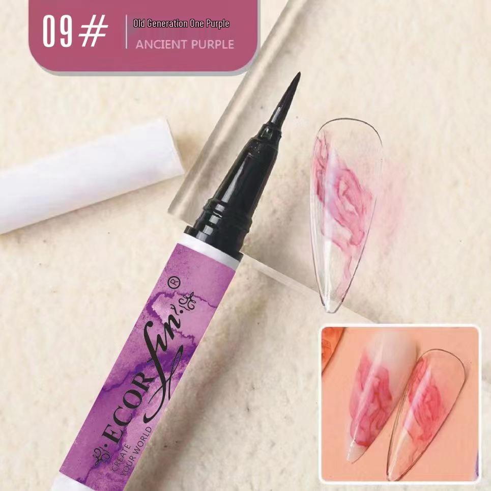 

Кисть для градиентного омбре-дизайна ногтей для самостоятельной гелевой росписи - 13 цветов