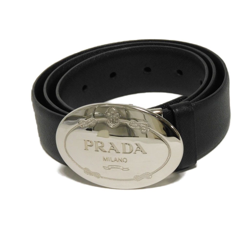 Used 11569 Sapphire Reversible 1.4" 2C5949 7966 Rotating Calfskin Black Navy Logo Buckle Nero Men's from Japan AUTHENTIC